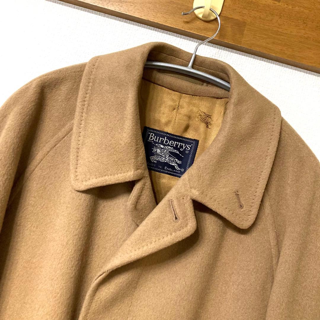 【美品】80s BURBERRYカシミヤ コート