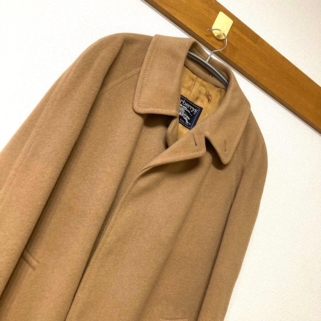 【美品】80s BURBERRYカシミヤ コート
