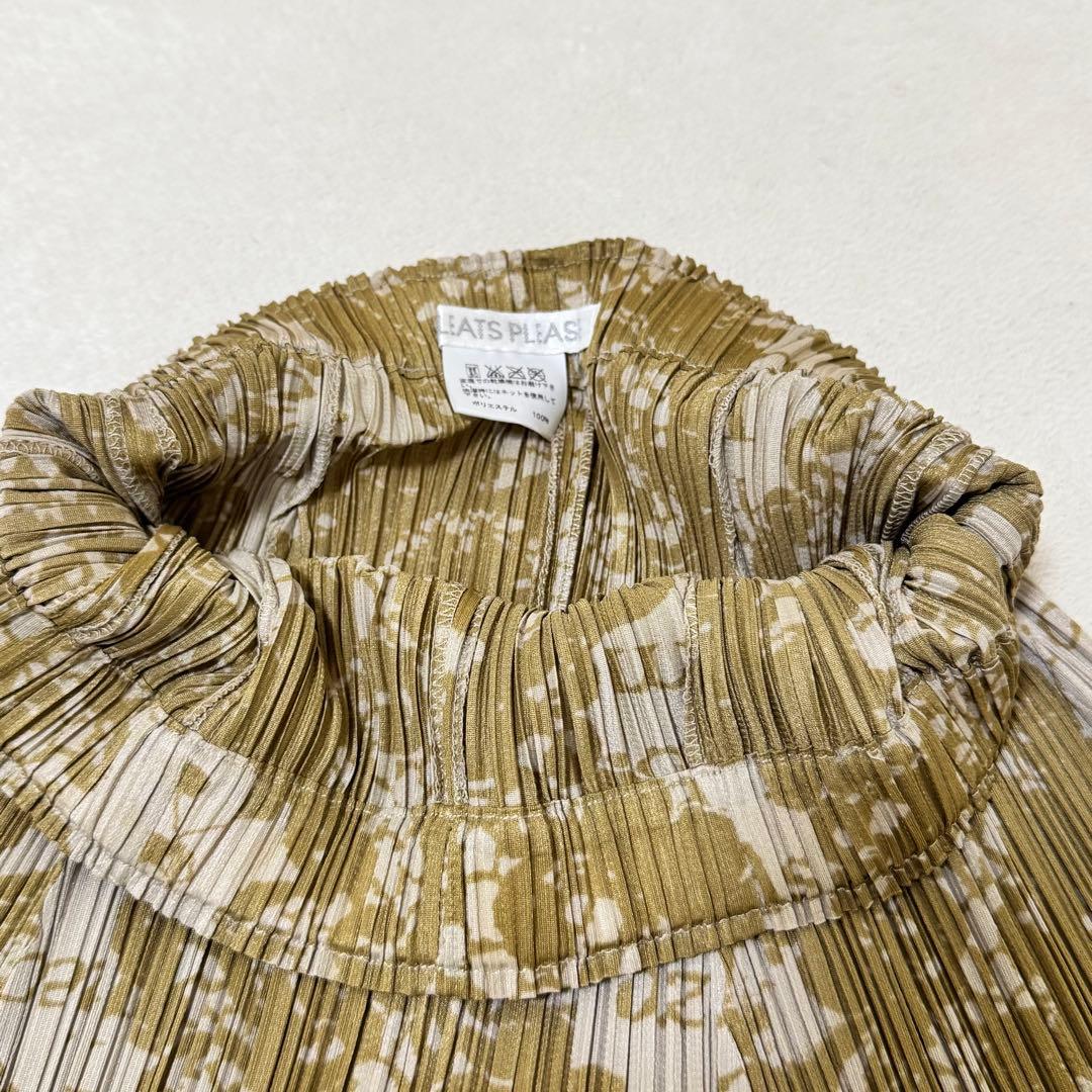 極美品✨PLEATS PLEASE レシピ柄　マキシ丈　フレア　プリーツ