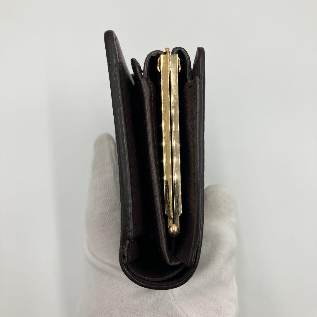 美品✨新型★ルイヴィトン ヴィエノワ ダミエ 二つ折り　ブラウン