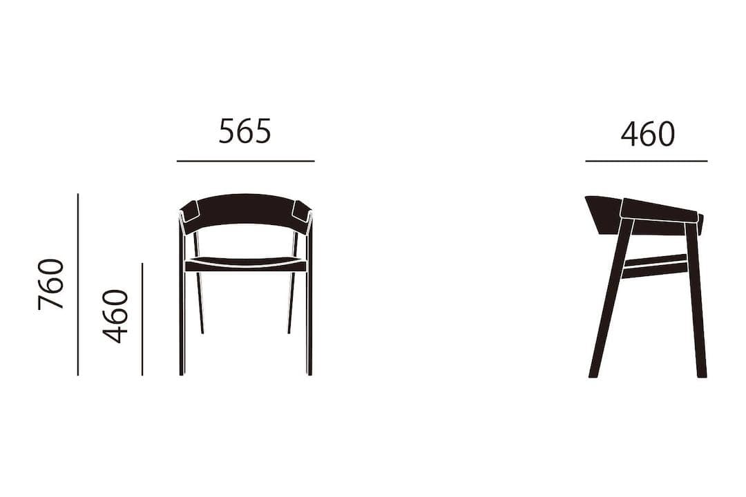 Shimo24ページ muuto COVER ARMCHAIR 左側1脚