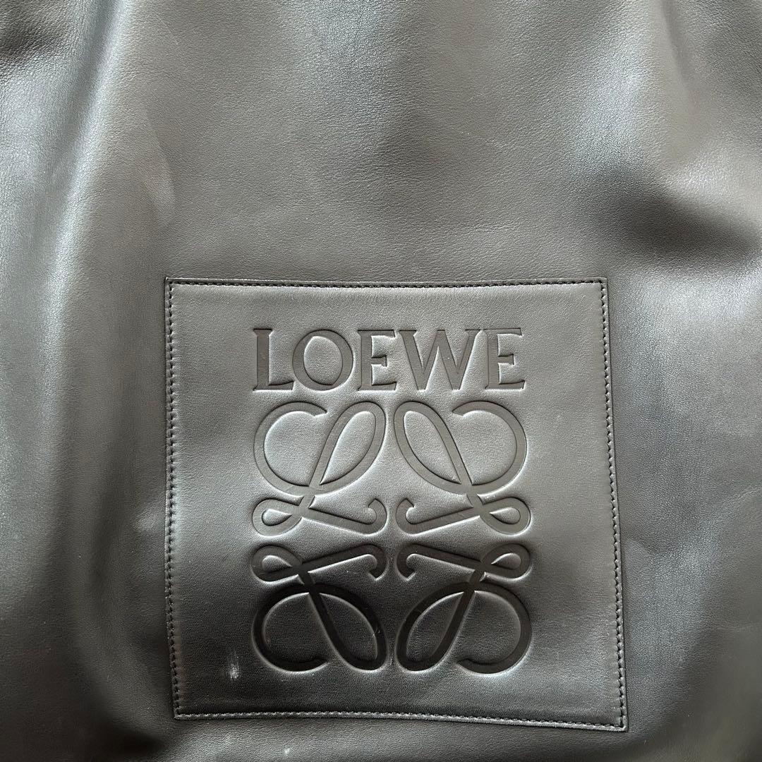 LOEWE ブラックレザートートバッグ