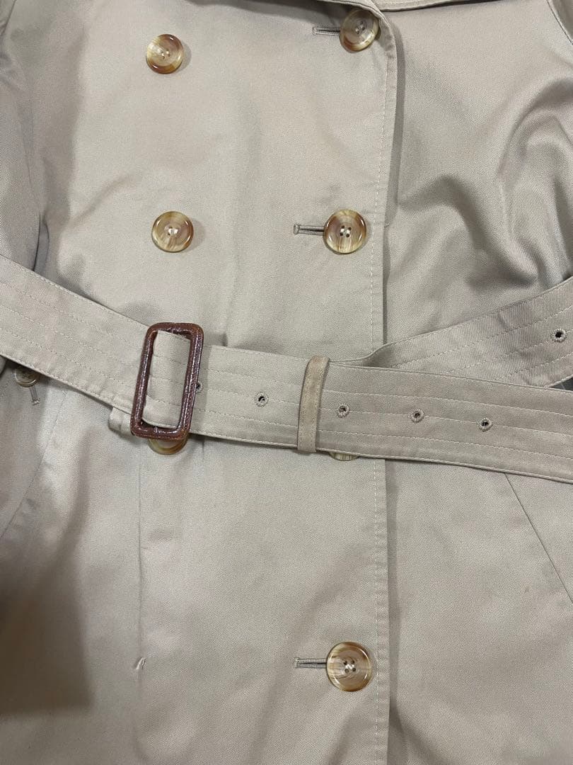 希少 70s 80s 当時物 英製 Aquascutum トレンチコート ダブル