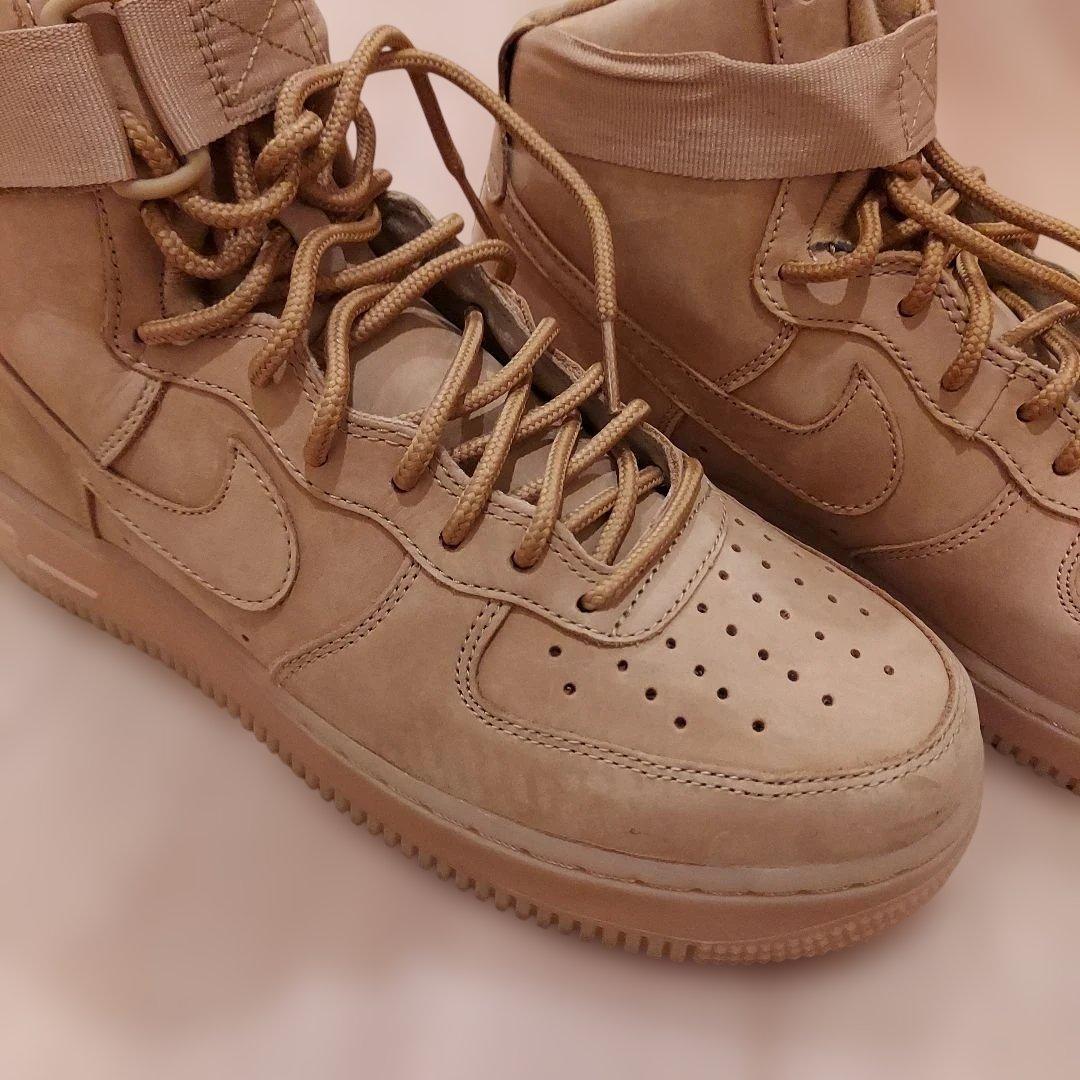 【美品】Nike Air Force 1 ベージュ スニーカー