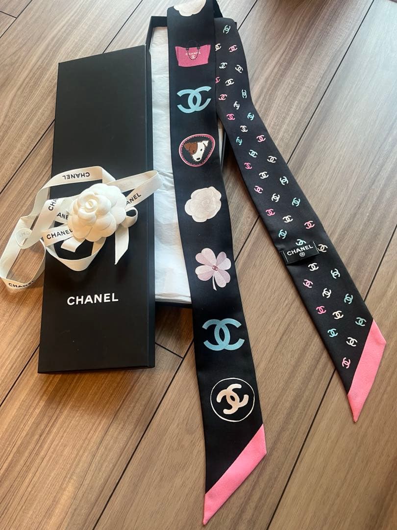 CHANEL シャネル　ツイリー　ヘアバンド　スカーフ　新品