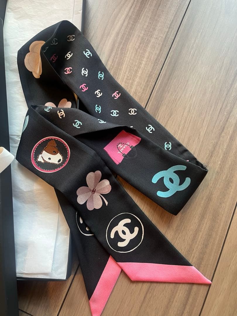 CHANEL シャネル　ツイリー　ヘアバンド　スカーフ　新品