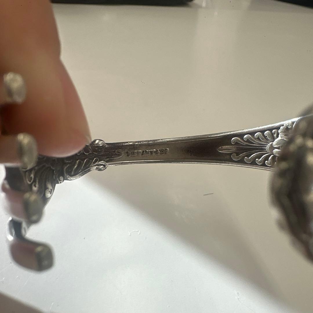 [急ぎ]オールドティファニーバングルブレスレットアンティーク シルバーカトラリー