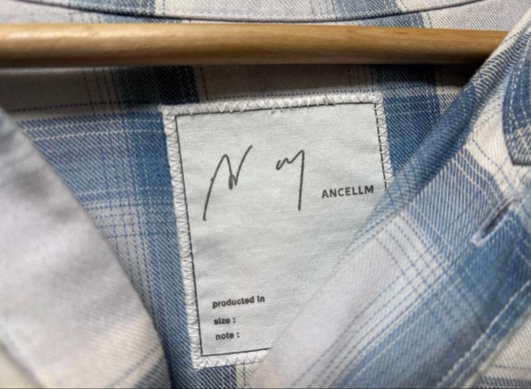 [最終値下げ]ANCELLM × WISM OMBRECHECK SHIRT