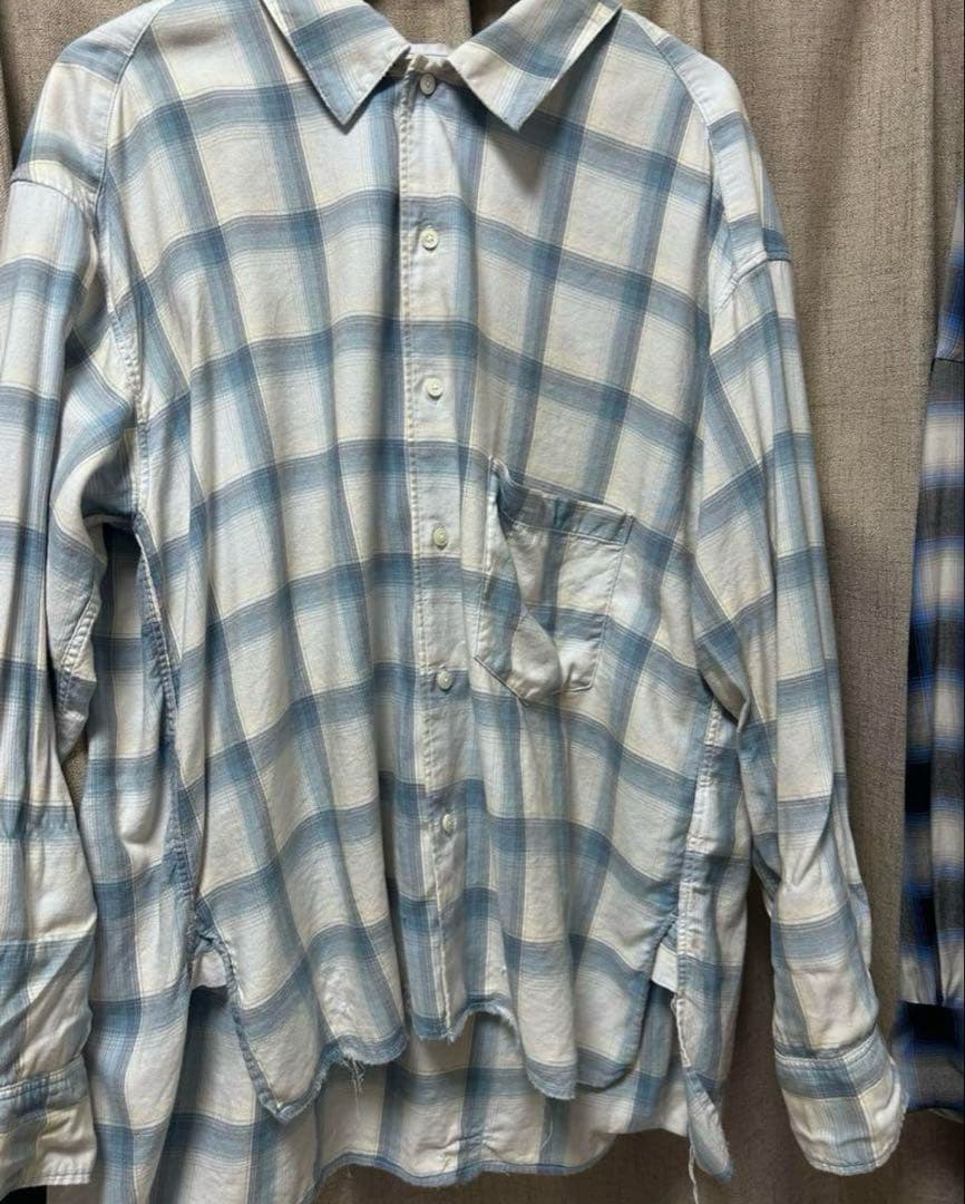 [最終値下げ]ANCELLM × WISM OMBRECHECK SHIRT