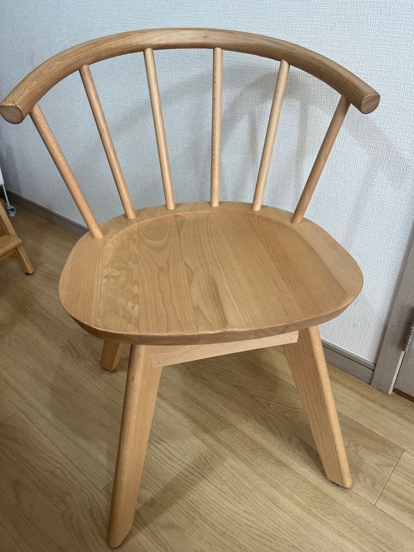 【美品】②ニトリ ダイニングチェア （Nコレクション C-53 S）360度回転