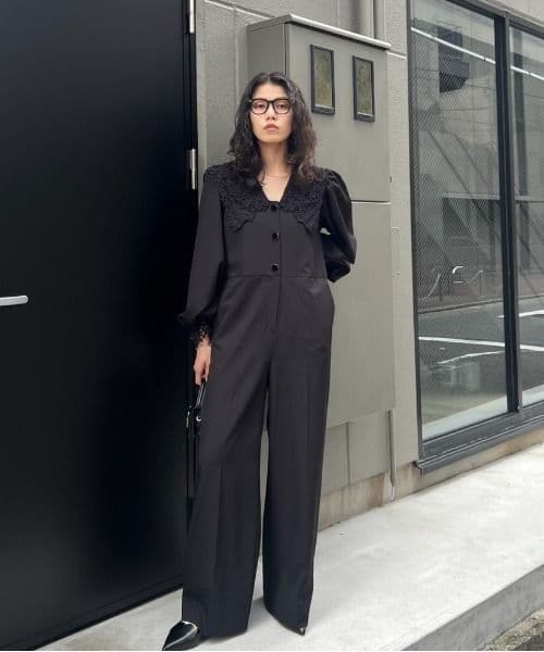 SAILOR LACE COLLAR JUMP SUIT　アメリヴィンテージ