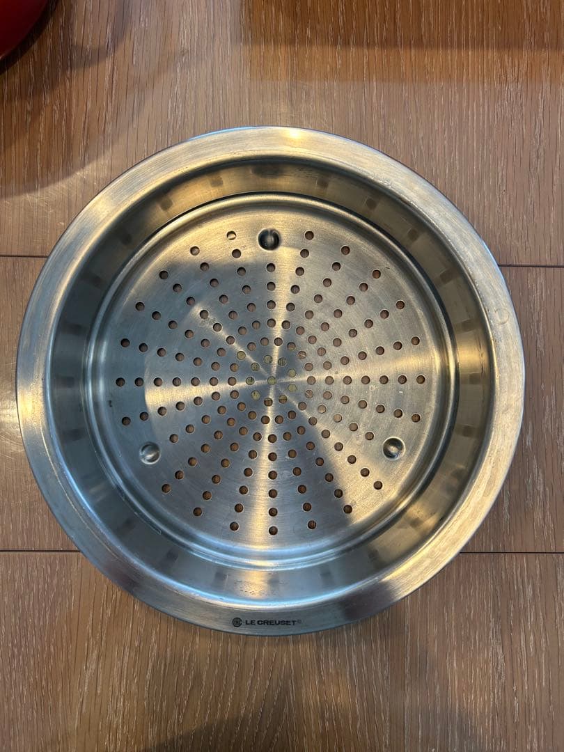 LE CREUSET オレンジ鍋 ホワイト内側 FRANCE製　24㌢