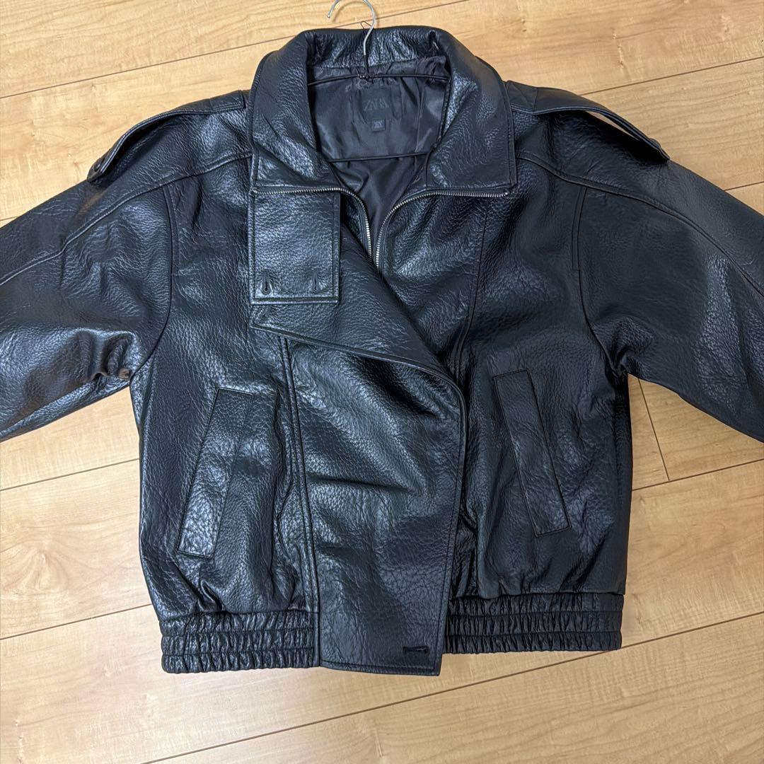 ZARA ザラ フェイクレザージャケット ライダース Sサイズ 新品未使用