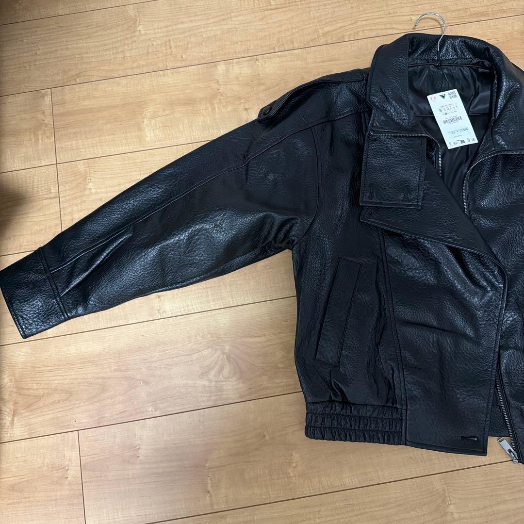 ZARA ザラ フェイクレザージャケット ライダース Sサイズ 新品未使用