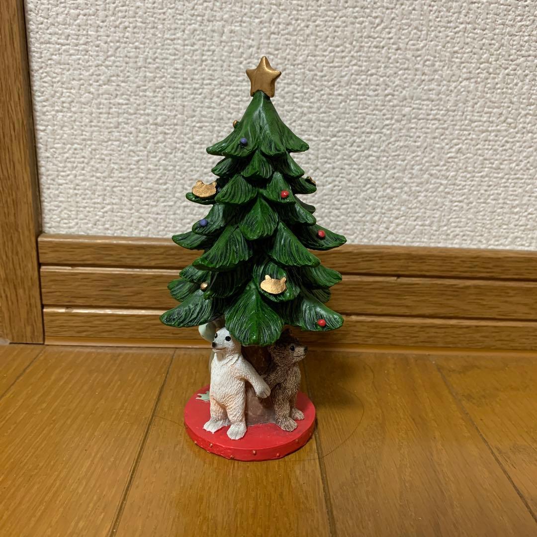 コポー　カエル　クリスマスツリー 約13cm