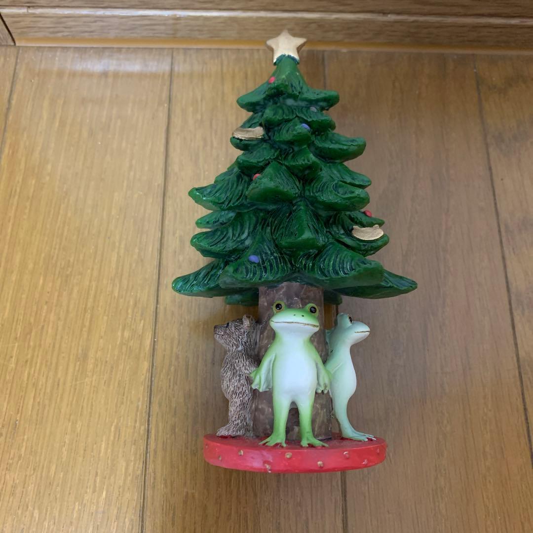 コポー　カエル　クリスマスツリー 約13cm