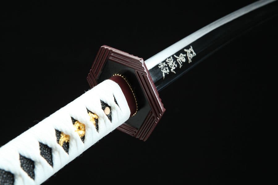 鬼滅の刃 福岡義勇 武具　刀装具　日本刀　模造刀　居合刀 手鍛造打 鑑賞用 武蔵
