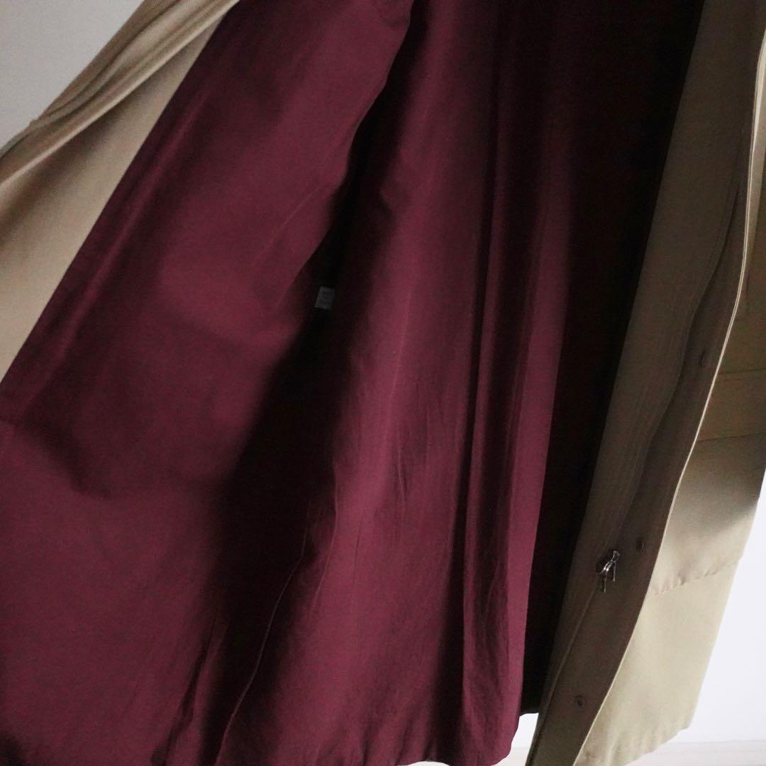 1990s allegri コットンナイロン　スタンドカラーコート　イタリア製