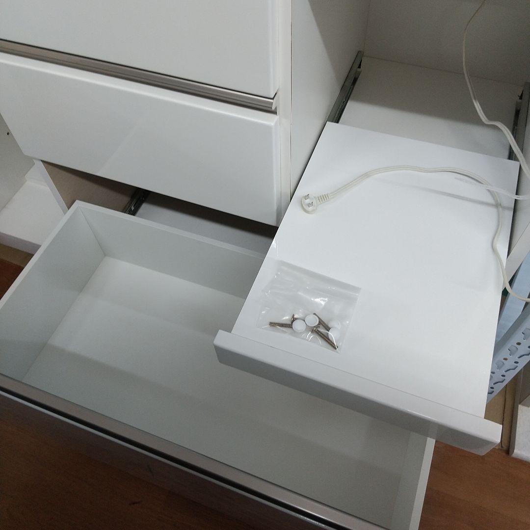 [送料込]美品　ニトリ アルミナ 120KB WH キッチンボード　引取歓迎！！