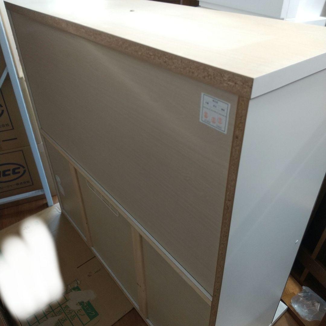 [送料込]美品　ニトリ アルミナ 120KB WH キッチンボード　引取歓迎！！