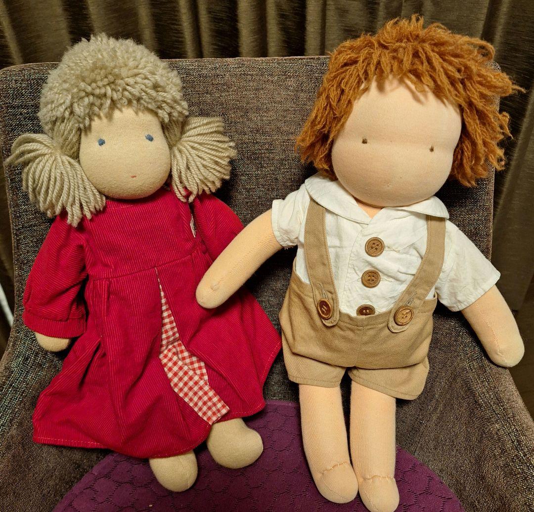 ２体セット◆ウォルドルフ人形C体・ジルケ人形ロッテちゃん　+着せ替え服