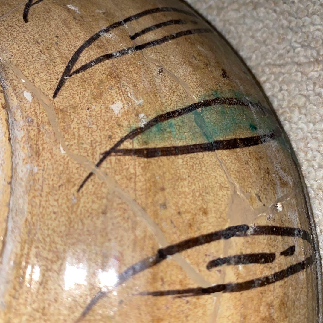 ペルシャ　鳥紋ラスター大皿　紀元前5世紀頃