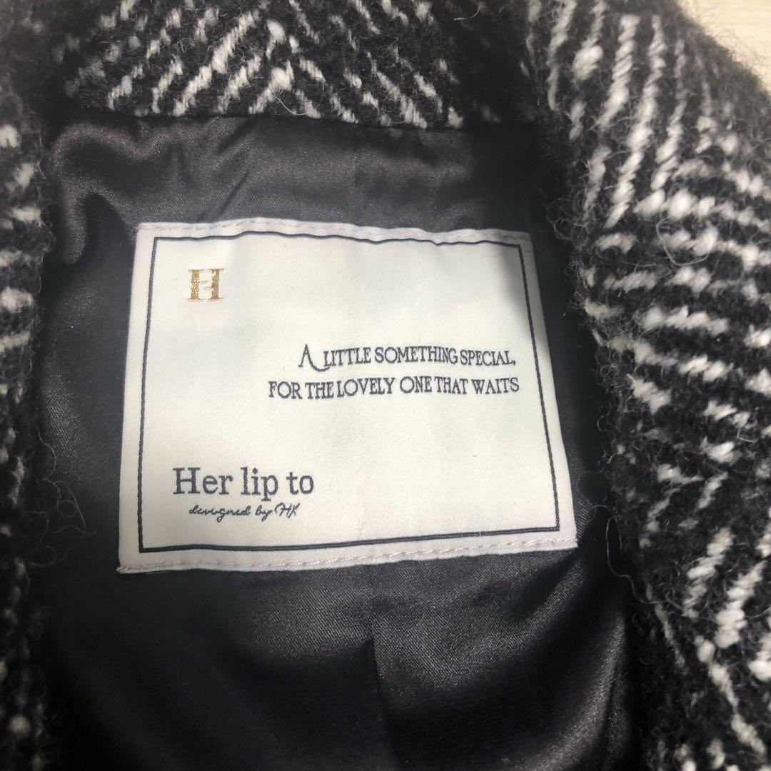 ハーリップトゥ　Herringbone WoolBlend Chesterコート