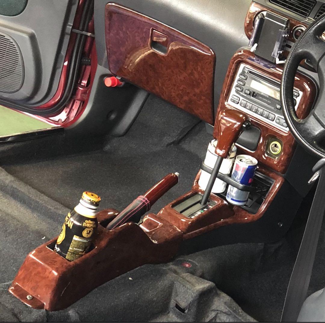 ミラジーノ　L700S ウッド　木目　サイドブレーキレバー