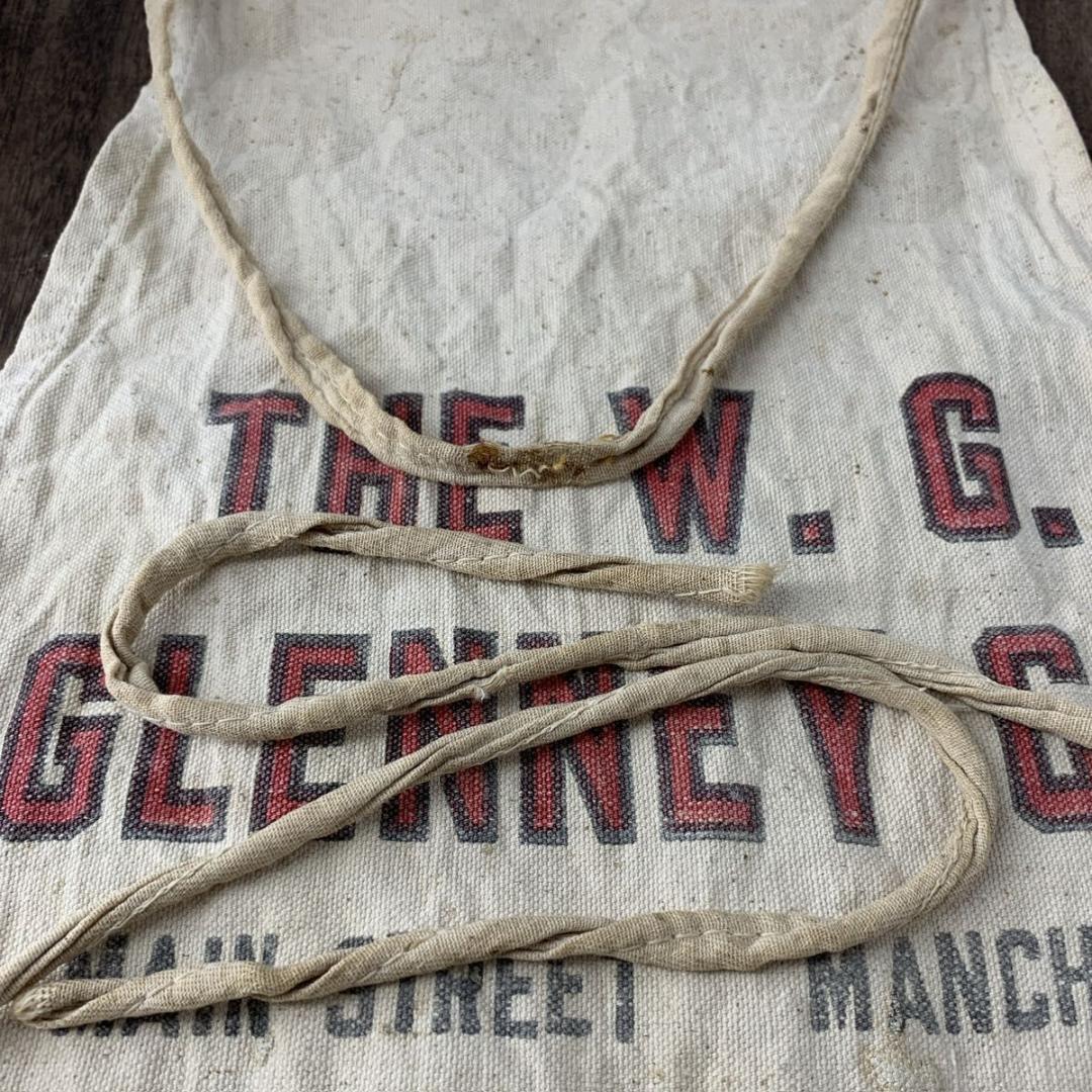 ヴィンテージ ワークエプロン USA バードルーフ 綿キャンバス レトロ