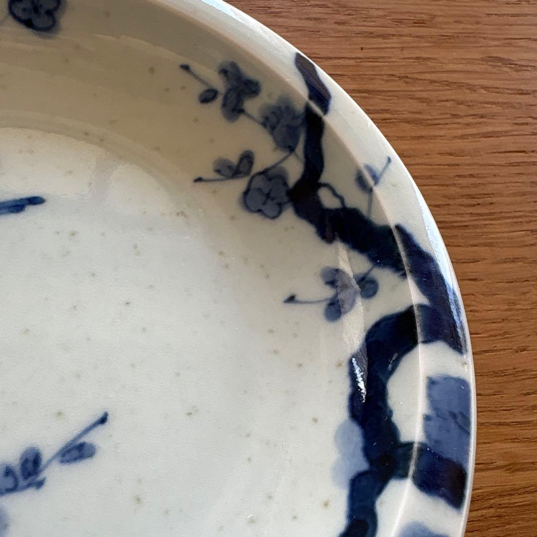 ZOA-JAPAN プライムシリーズ　染付梅鳥文　芙蓉手文　4.5寸皿　2客