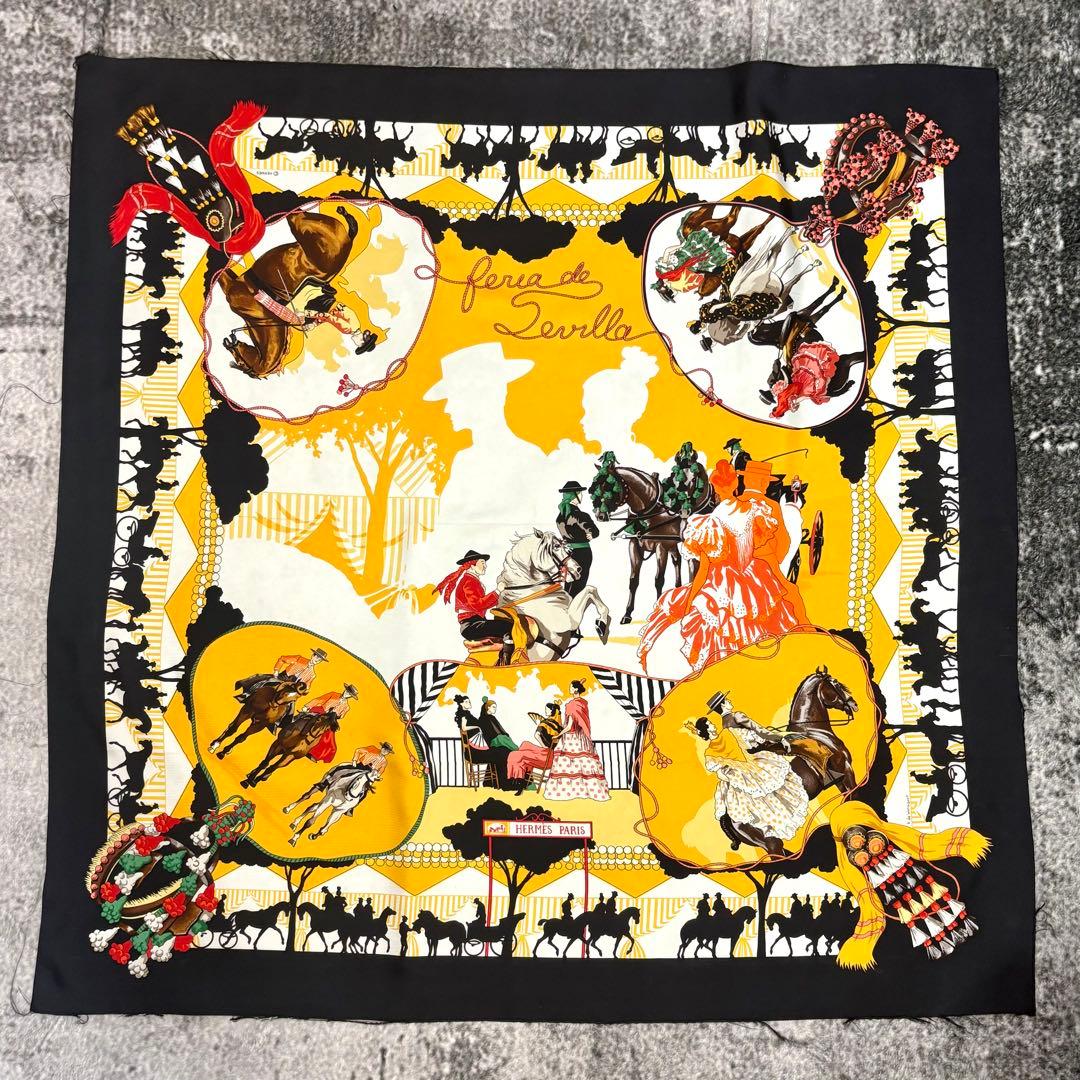 エルメス HERMES カレ90 セビリアの休日 スカーフ