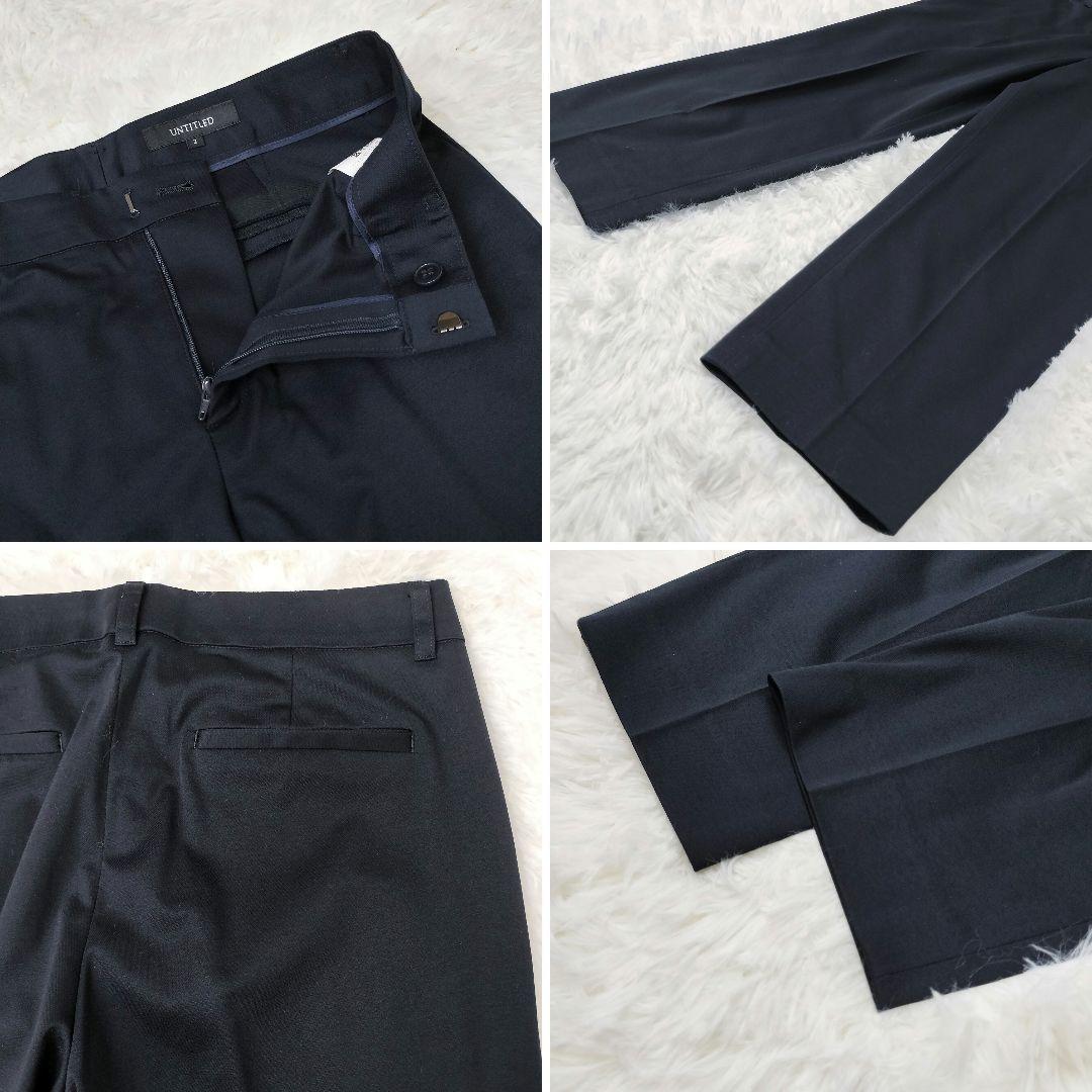 UNTITLED セットアップ ウォッシャブル ノーカラー ネイビー 近年 M