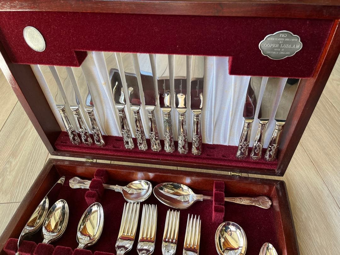 COOPER LUDLAM 銀メッキ　カトラリーセット　45本