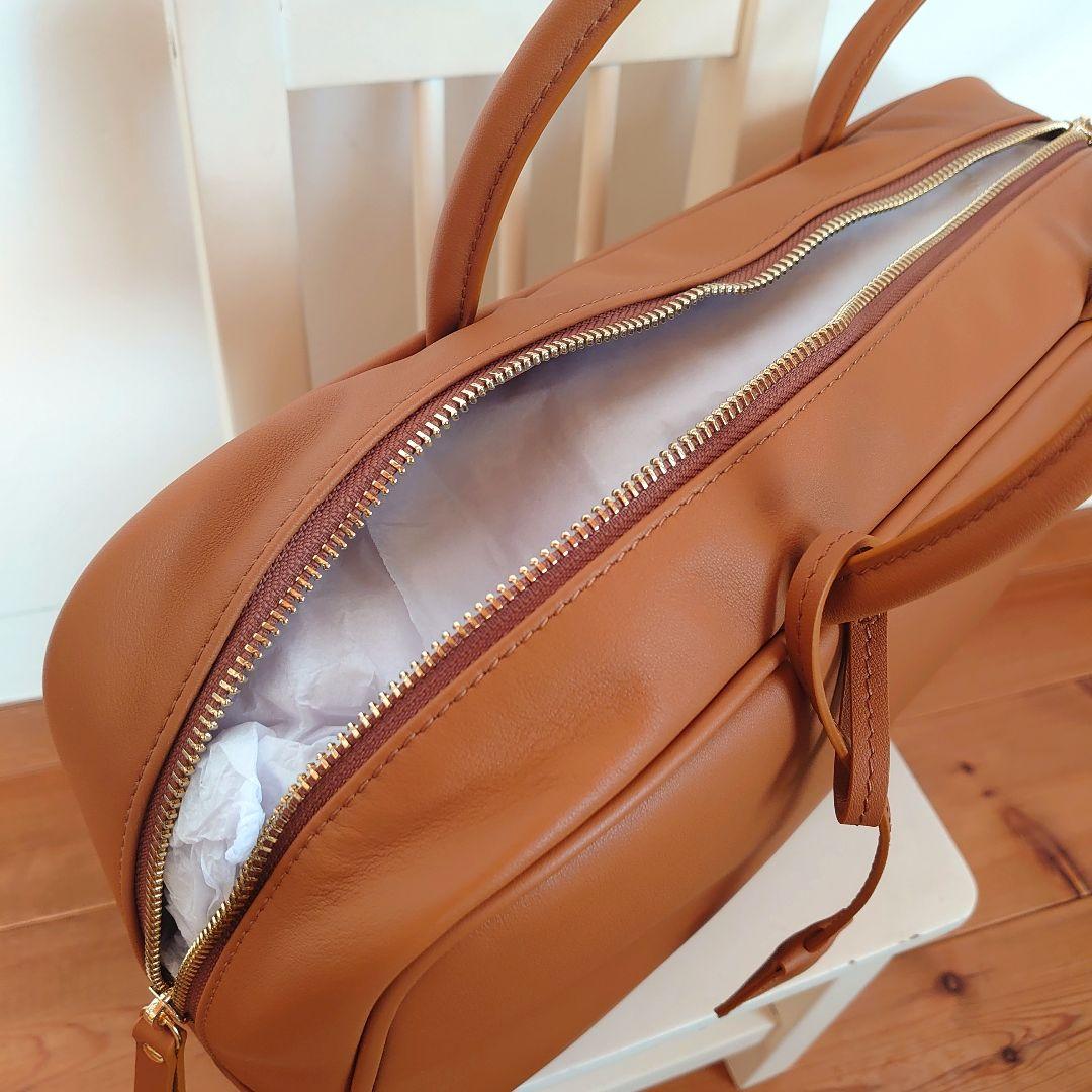 東京百花　本革ボストンバッグ　Kaniya