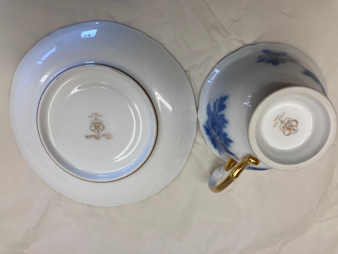 大倉陶園　岡染ぼたん　c/s 1セット　稀少