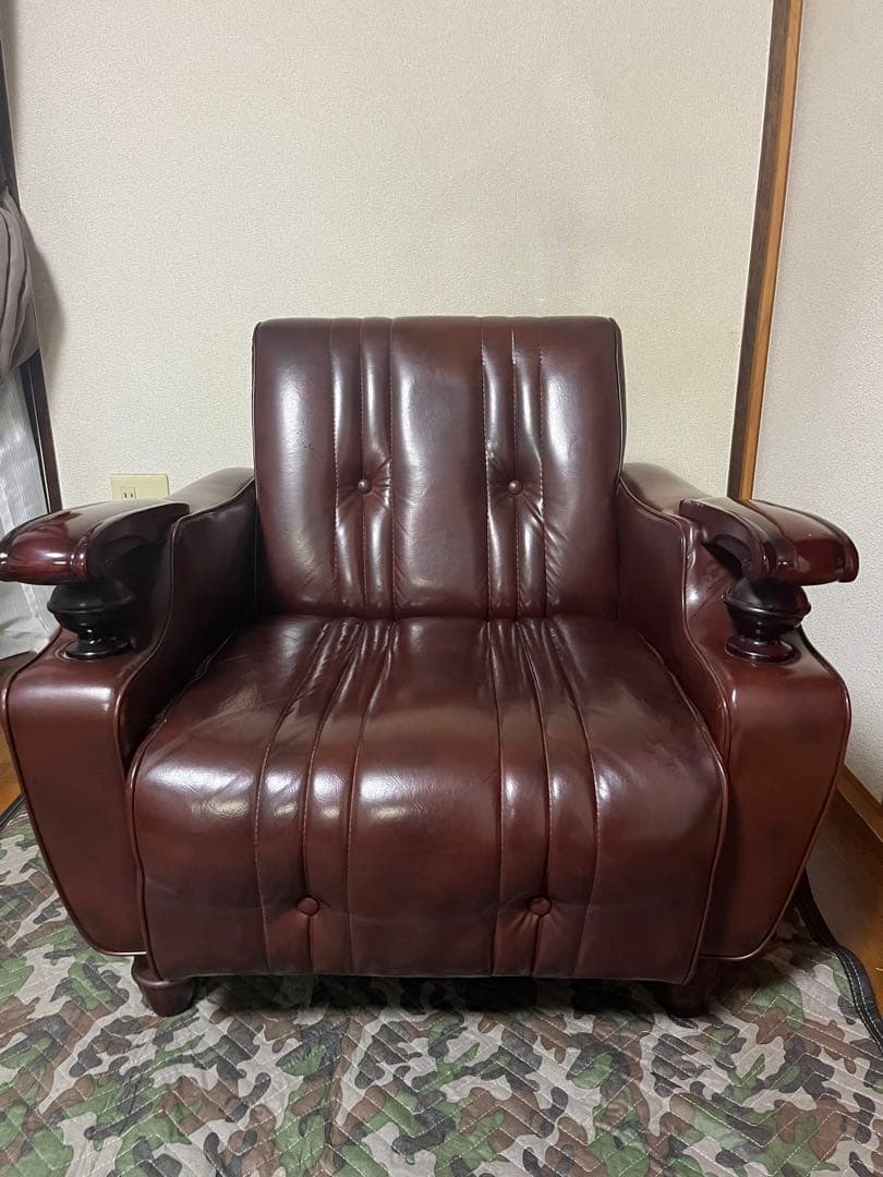 【値下げ】昭和レトロ風1人がけソファ