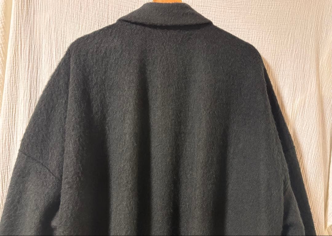 mizuiro ind ワイドシャツライクジャケット ・ブラックFREE