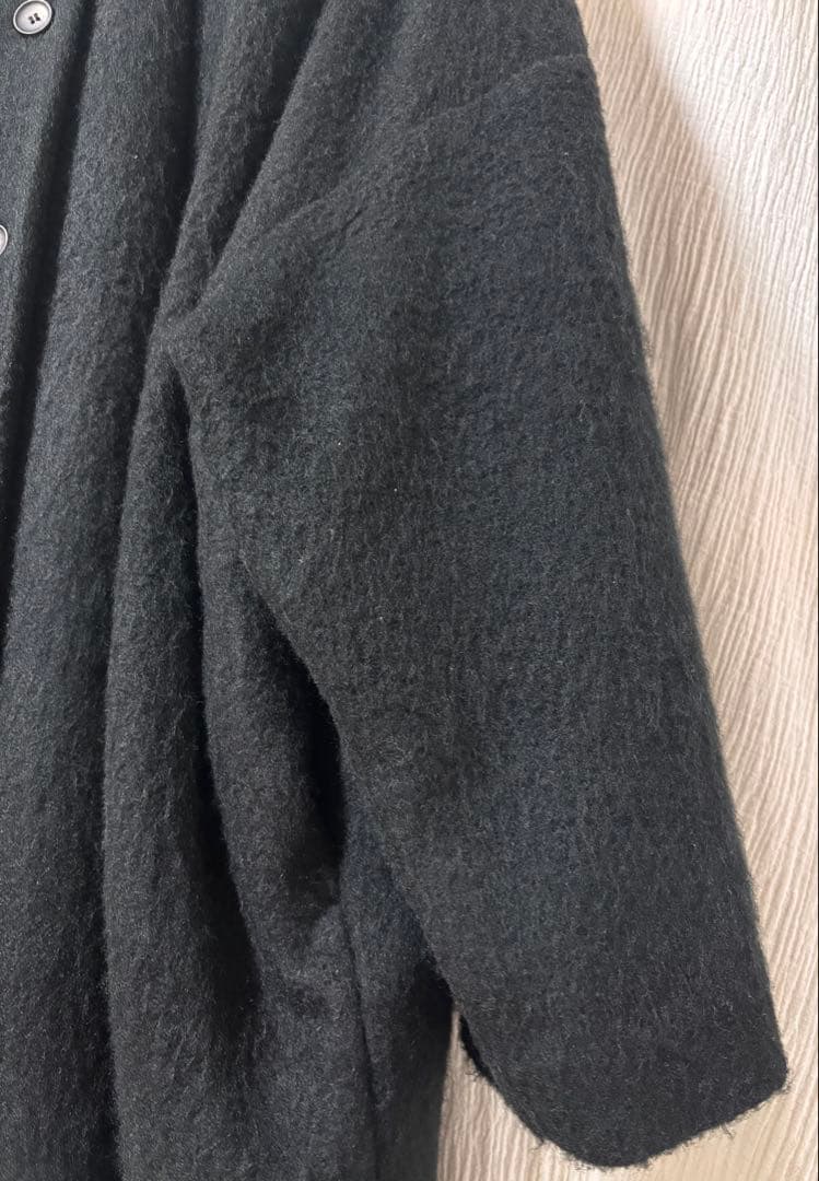 mizuiro ind ワイドシャツライクジャケット ・ブラックFREE