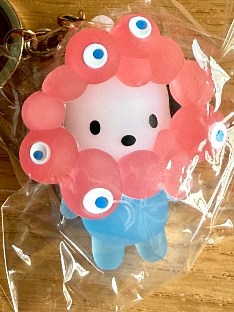 ミャクミャクなりきり立体マスコットクリアカラーキーホルダー７種