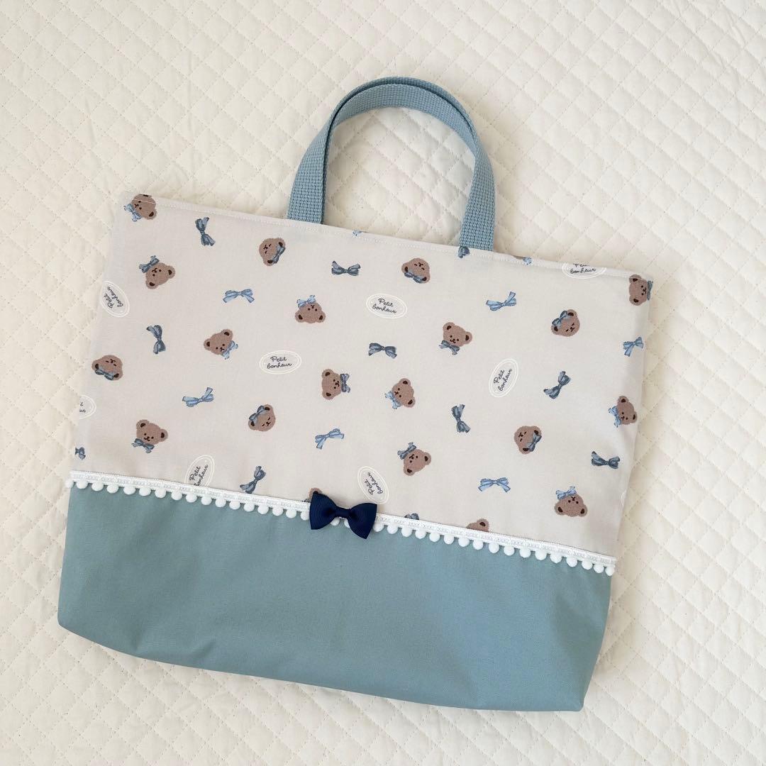 コルク⭐︎レッスンバッグ等4点女の子入園入学セットハンドメイド