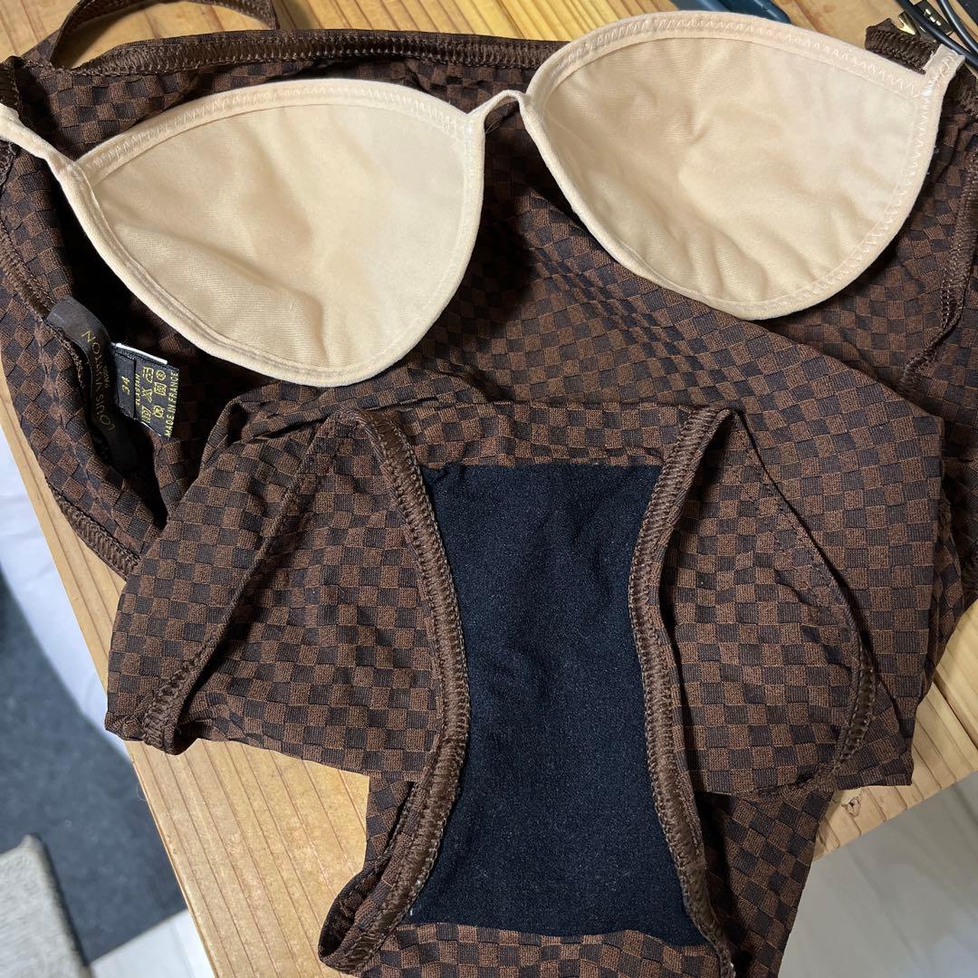 ルイヴィトンダミエワンピース水着