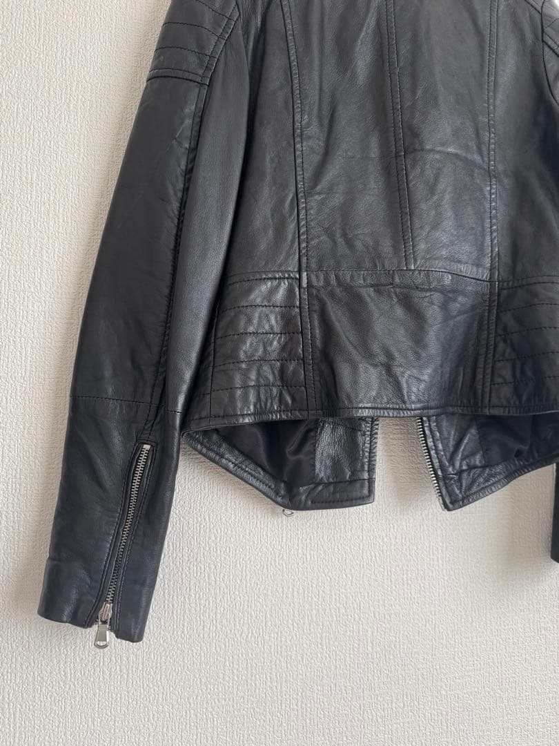 BARNEYS ORIGINALS ブラック レザーライダースジャケット