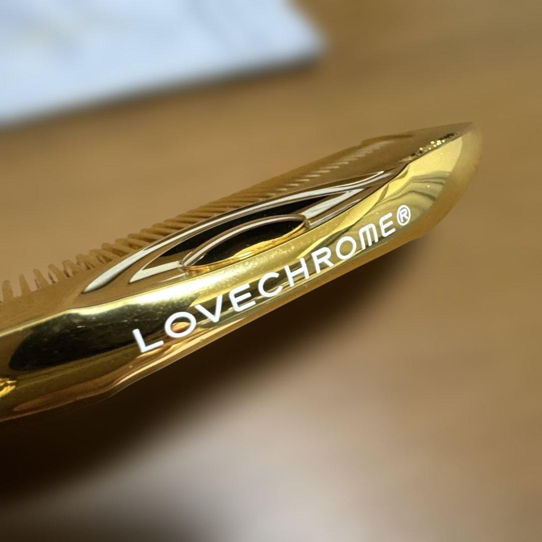 LOVE CHROME ゴールドコーム 専用ポーチ付き