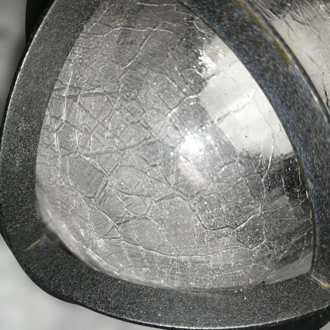 factory　船内レトロなアイアン×クラックガラスのシーリングライト　中古