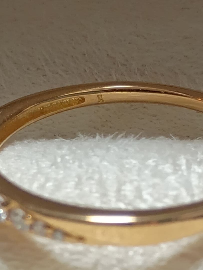 ヴァンドーム青山 K18 イエローゴールド ダイヤモンド リング