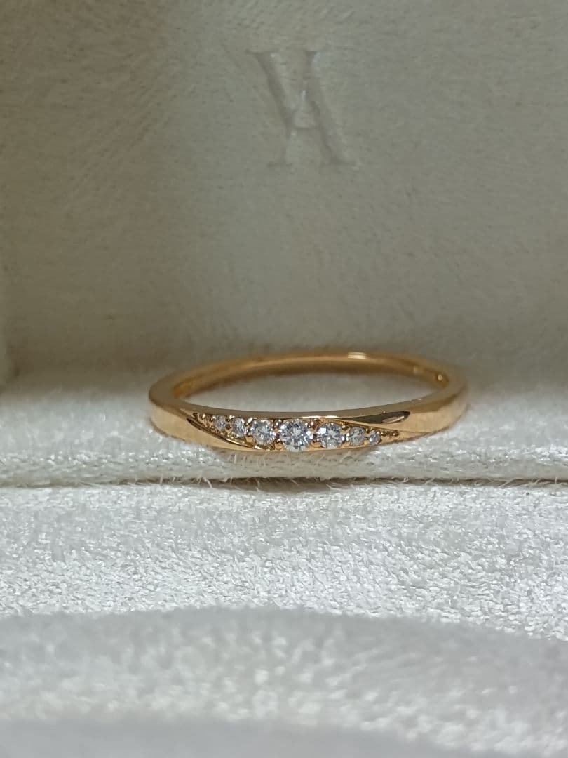 ヴァンドーム青山 K18 イエローゴールド ダイヤモンド リング