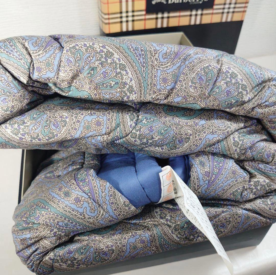 Burberrys ウール混掛け布団 ペイズリー柄 150×200cm