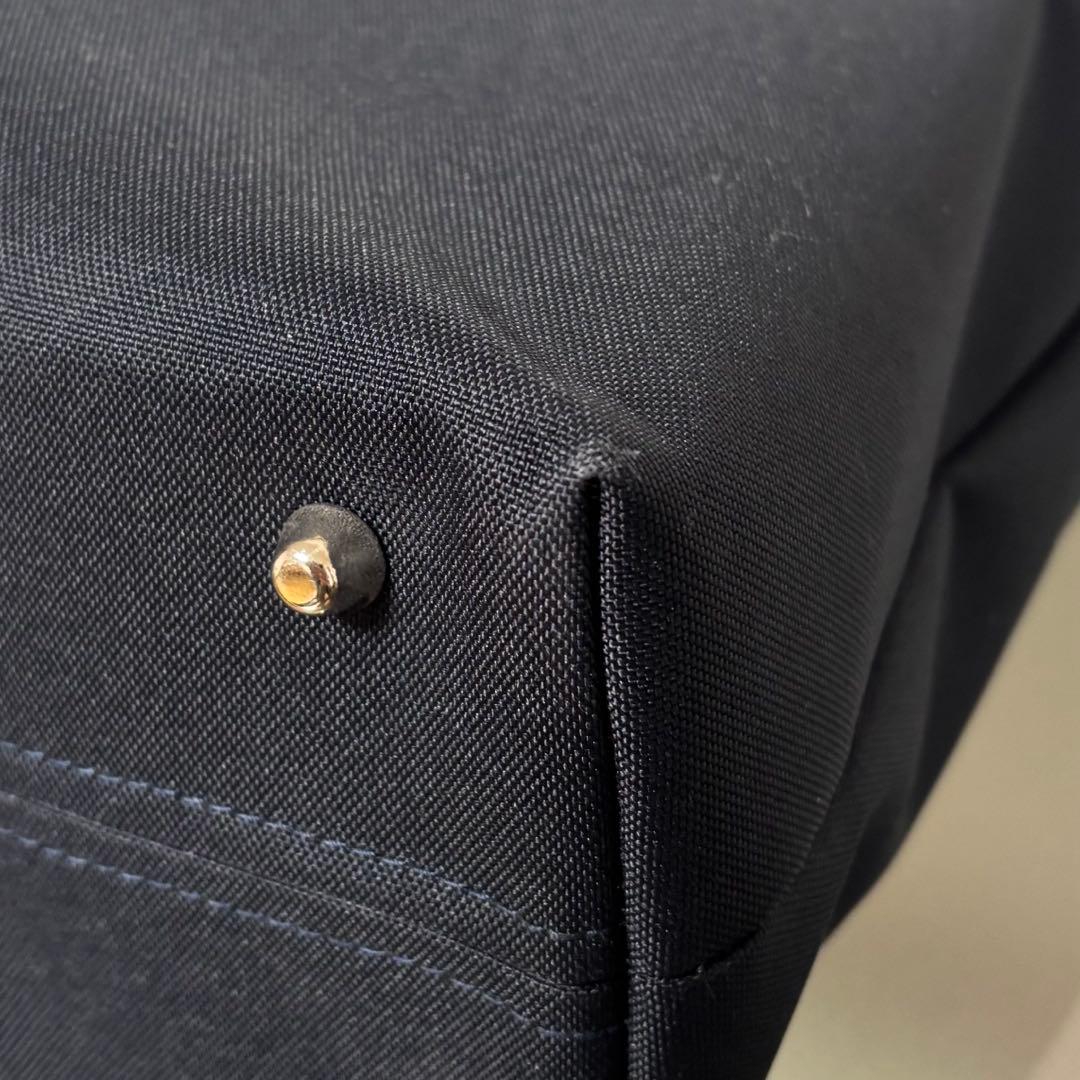 アヤノコウジ　がま口キャリートートバッグ　コーデュラ　ダークネイビー　ビジネス