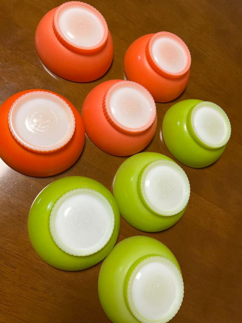 Fire-King ボウル8個　クリスマスカラー