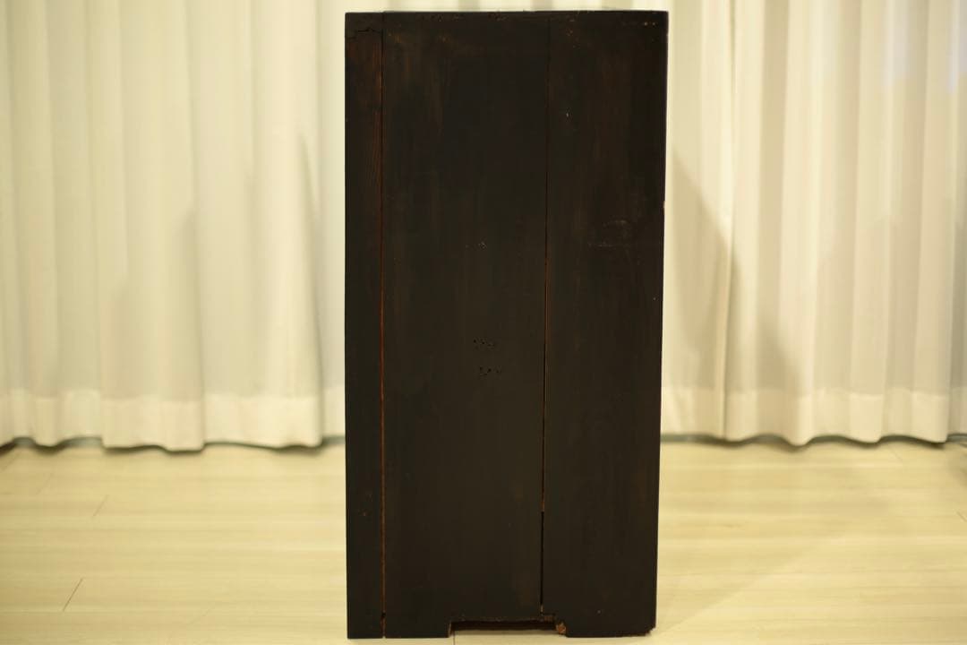 【アンティーク】ガラス戸収納棚